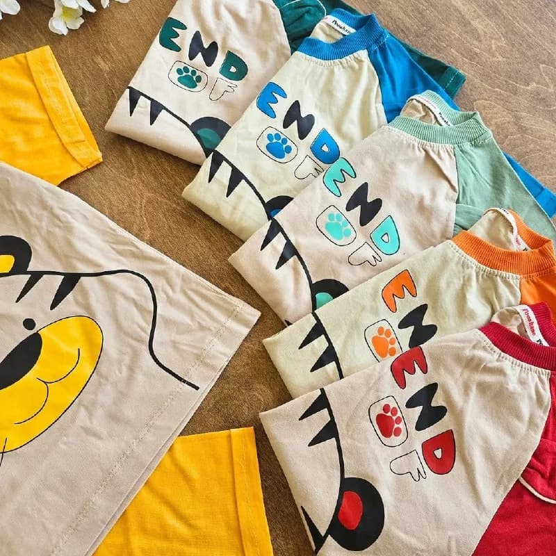 تیشرت شلوارک ببر گوش دار friend سایز ۴۵،۵۰ کد ۴۹۸۹ — تصویر ۲