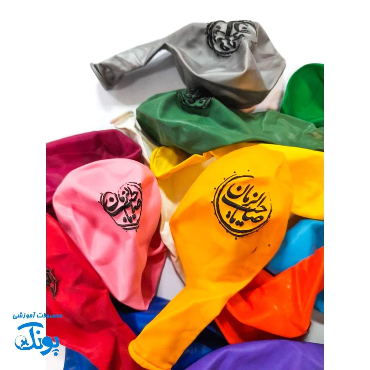 بادکنک نیمه شعبان طرح امام زمان (عج) ۱۰۰ عددی — تصویر ۳