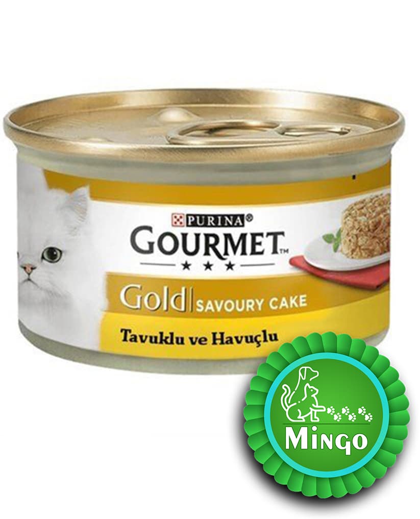 گورمت کیک گوشت مرغ و هویج 85 گرم | Purina Gourmet Gold Cake – Chicken & Carrot 0.85 gr