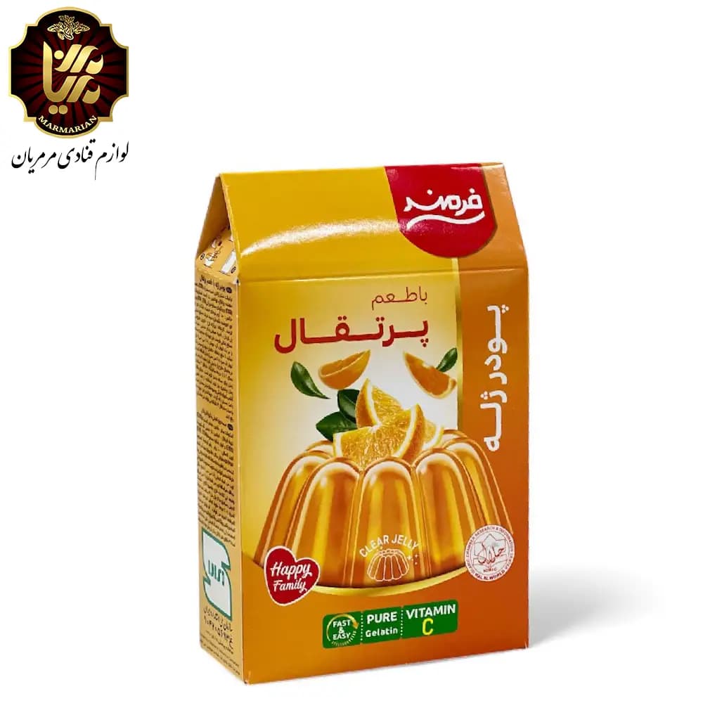 پودر ژله پرتقال 100 گرمی فرمند