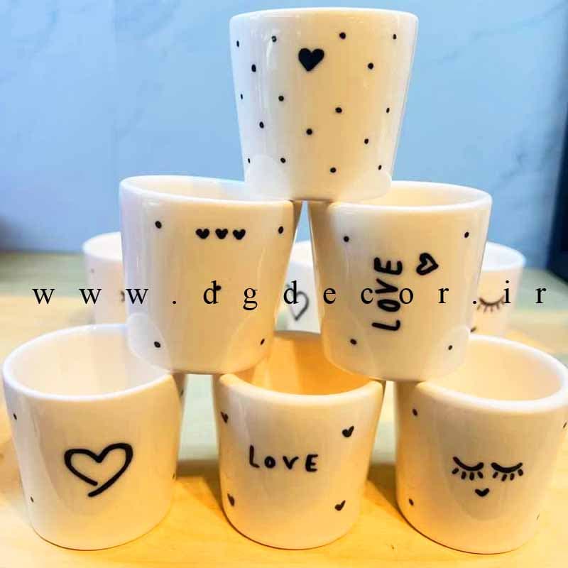 لیوان شات سرامیکی