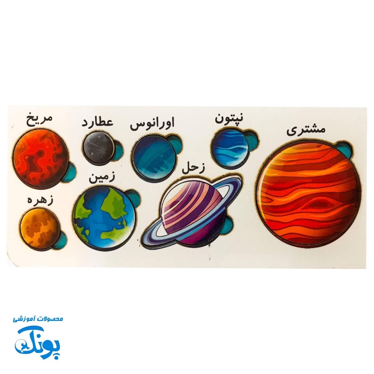 کیت پازل منظومه شمسی چوبی — تصویر ۲