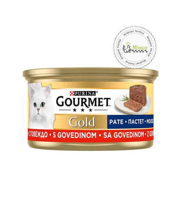 گورمت پته گوشت گاو 85 گرم | Purina Gourmet Gold Pate – Beef