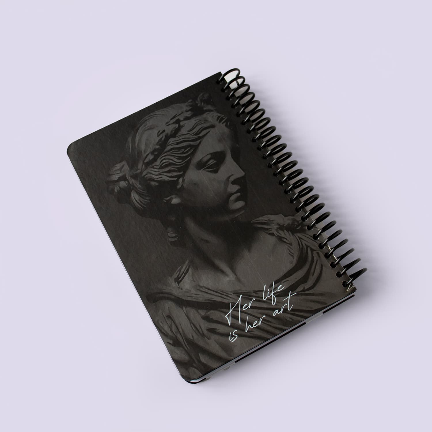 دفتر طراحی آ5 سیم از بغل سری Roman دات نوت (dotnote)