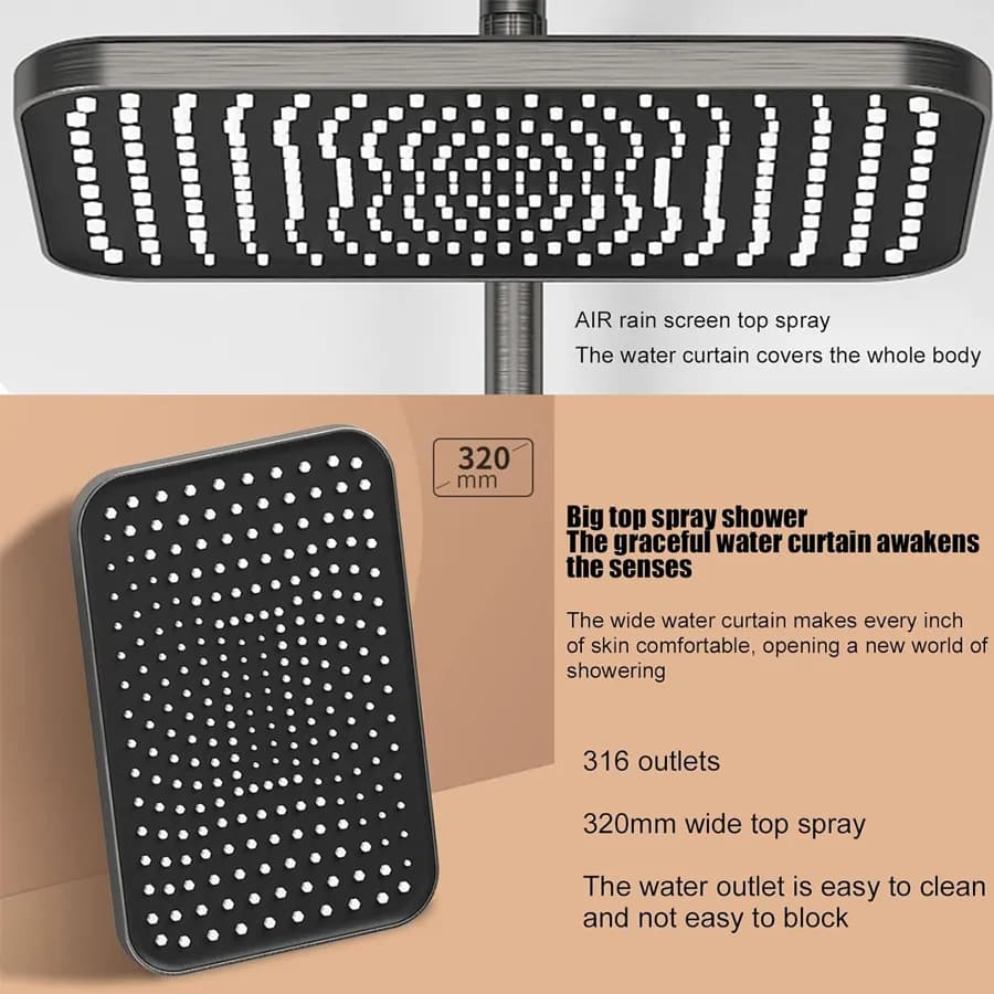 سیستم دوش با صفحه نمایش دیجیتال LED — تصویر ۳
