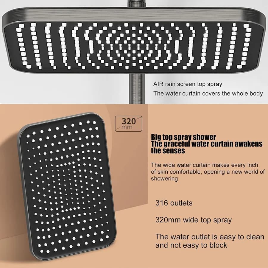 سیستم دوش با صفحه نمایش دیجیتال LED — تصویر ۵
