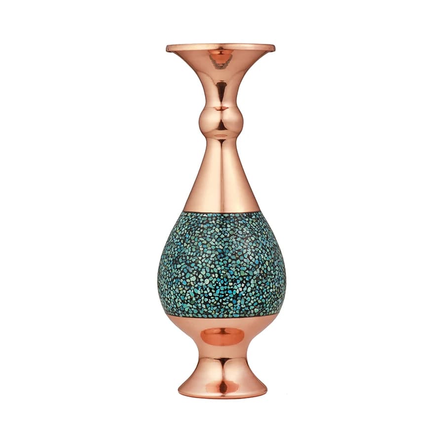 گلدان صراحی 25 فیروزه