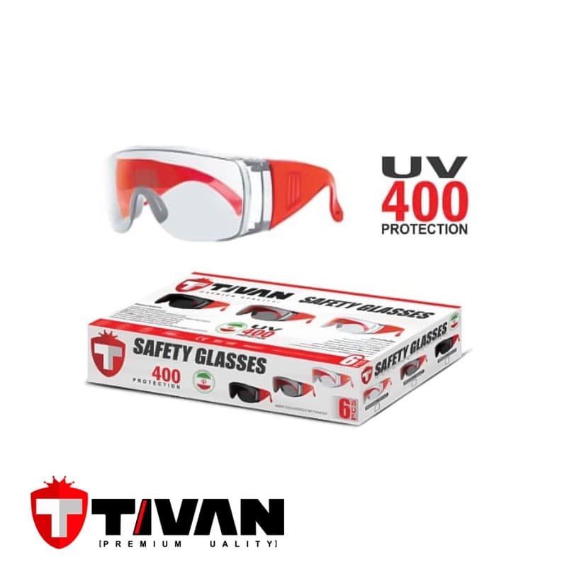 عینک ایمنی شفاف تیوان مدل wt47 tivan — تصویر ۴