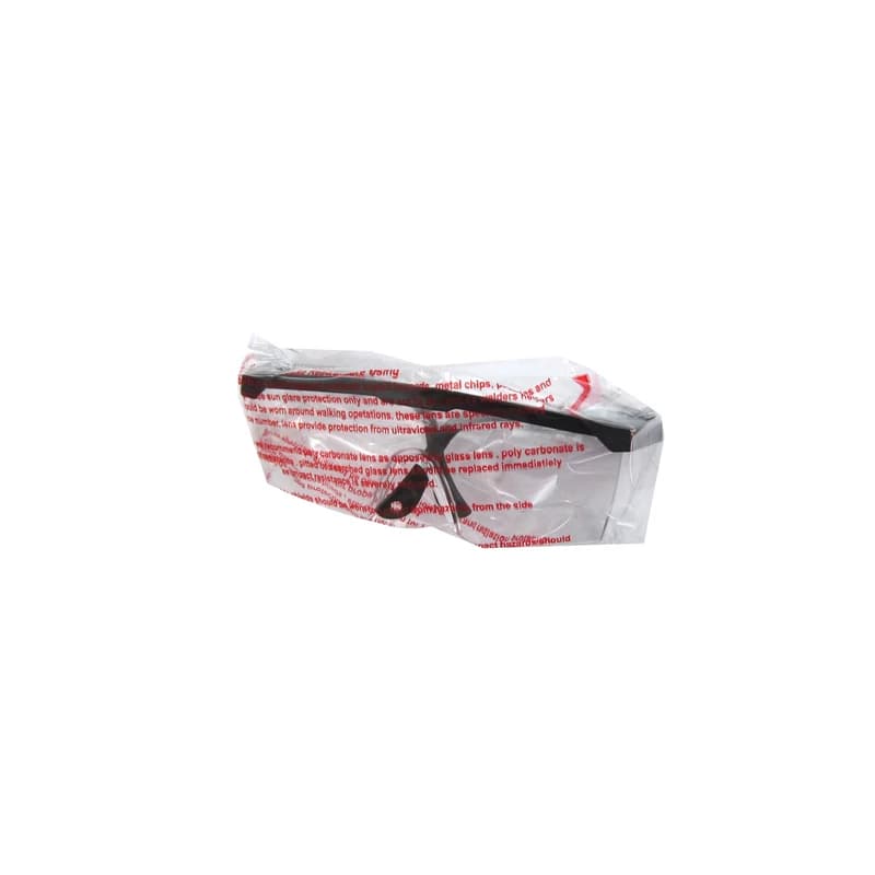 عینک ایمنی uv sport سفید تک پلاست — تصویر ۲