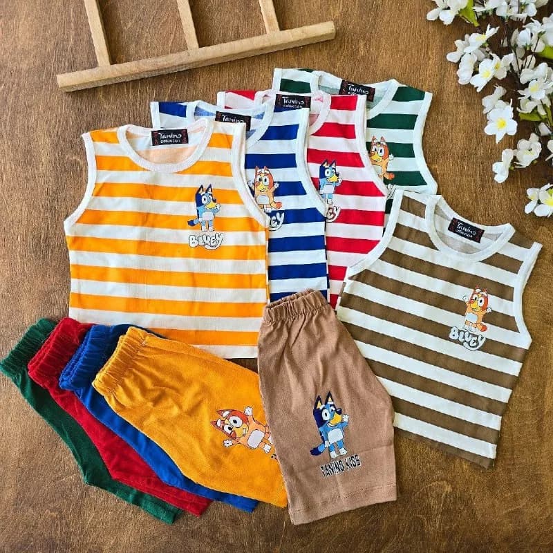 تاپ شلوارک راه راه روباه Blvey سایز ۳۵،۴۰ کد ۴۸۱۴