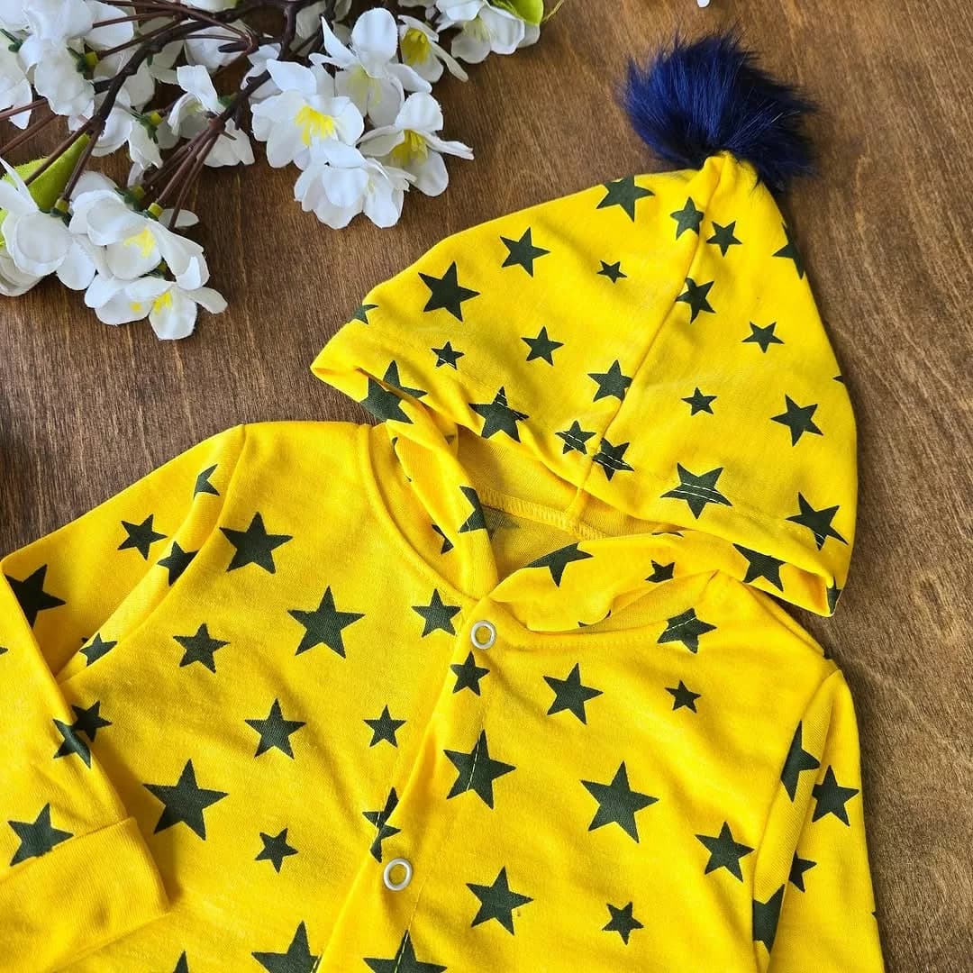 سرهمی نوزادی ستاره زرد کد 1623 — تصویر ۲