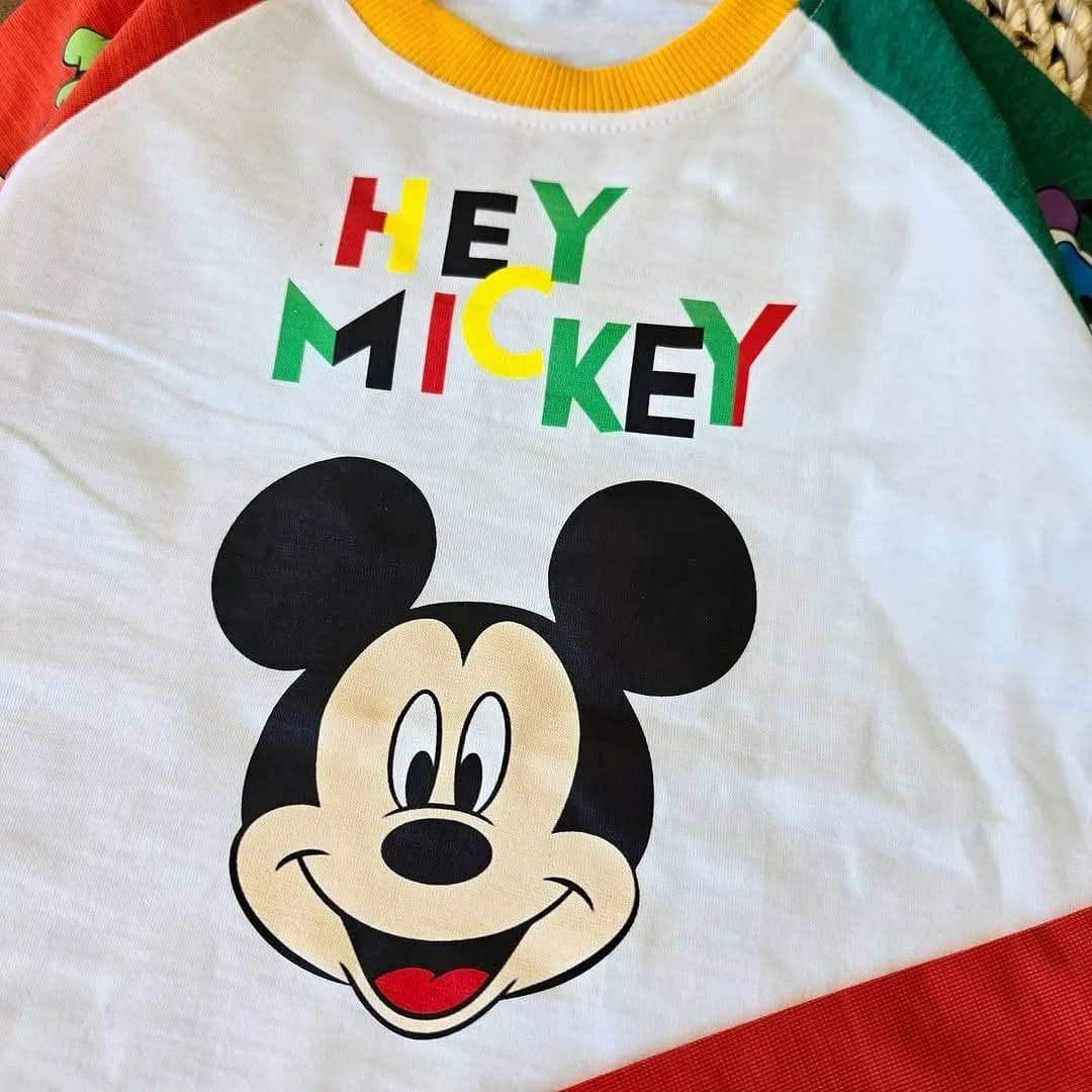 تیشرت شلوارک میکی موس Hey Mickey سایز ۳۵ تا ۵۰ کد ۴۷۷۱ — تصویر ۲