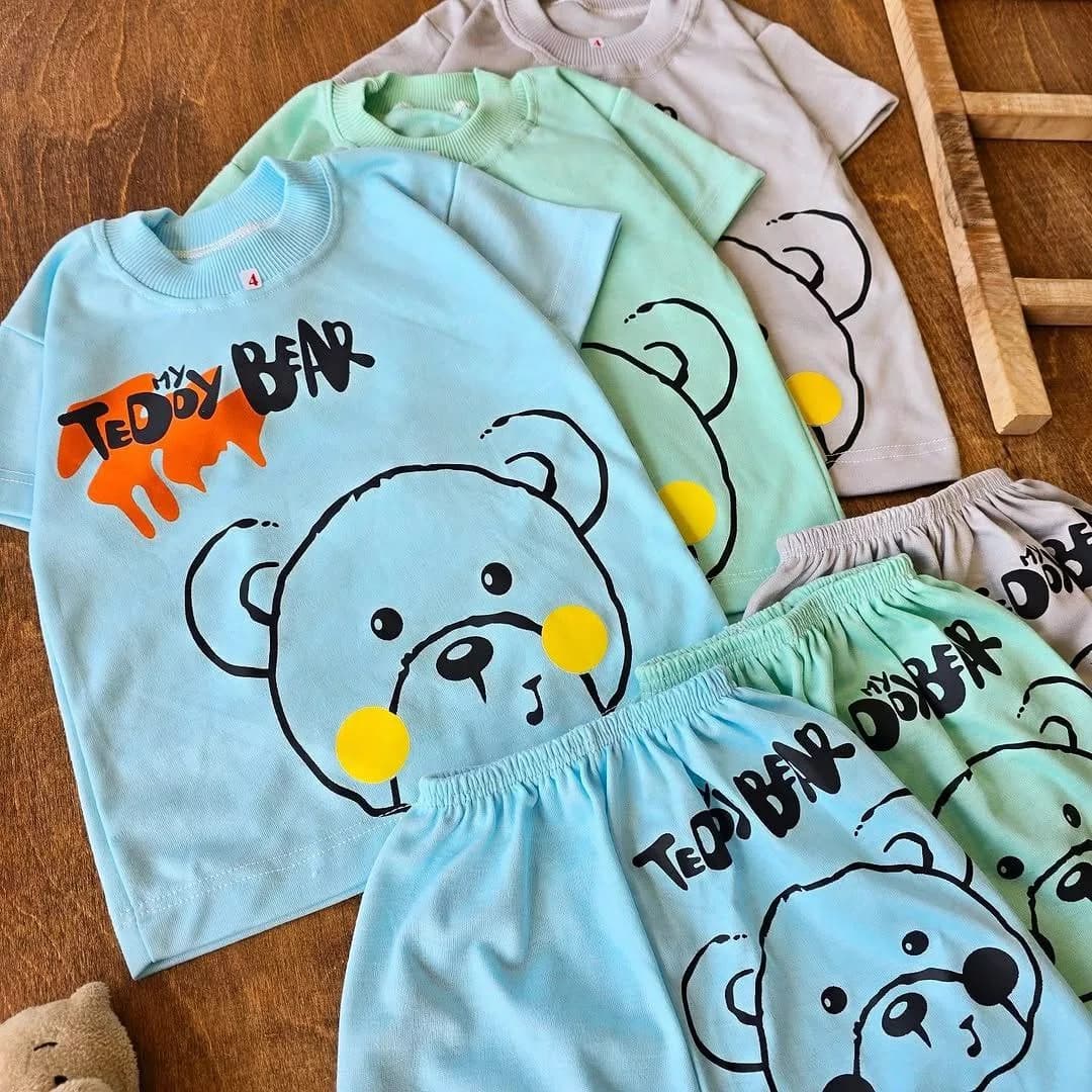 تیشرت شلوارک خرس Teddy Bear سایز ۴ تا ۶ کد ۴۶۶۰ — تصویر ۲