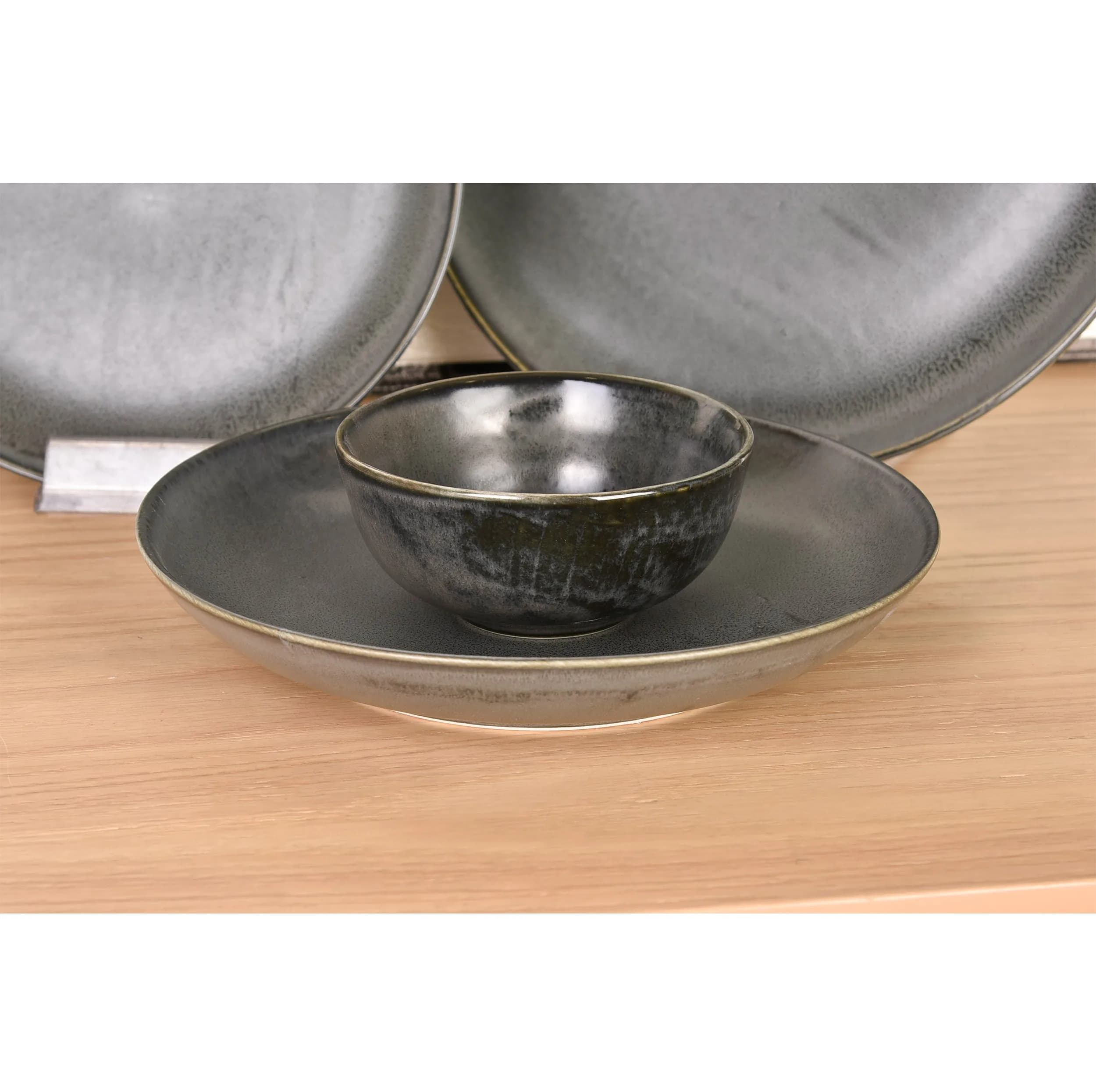 سرویس غذاخوری چینی چهار پارچه 1 نفره بی.وی.کی مدل OLEN کد 455404 — تصویر ۳
