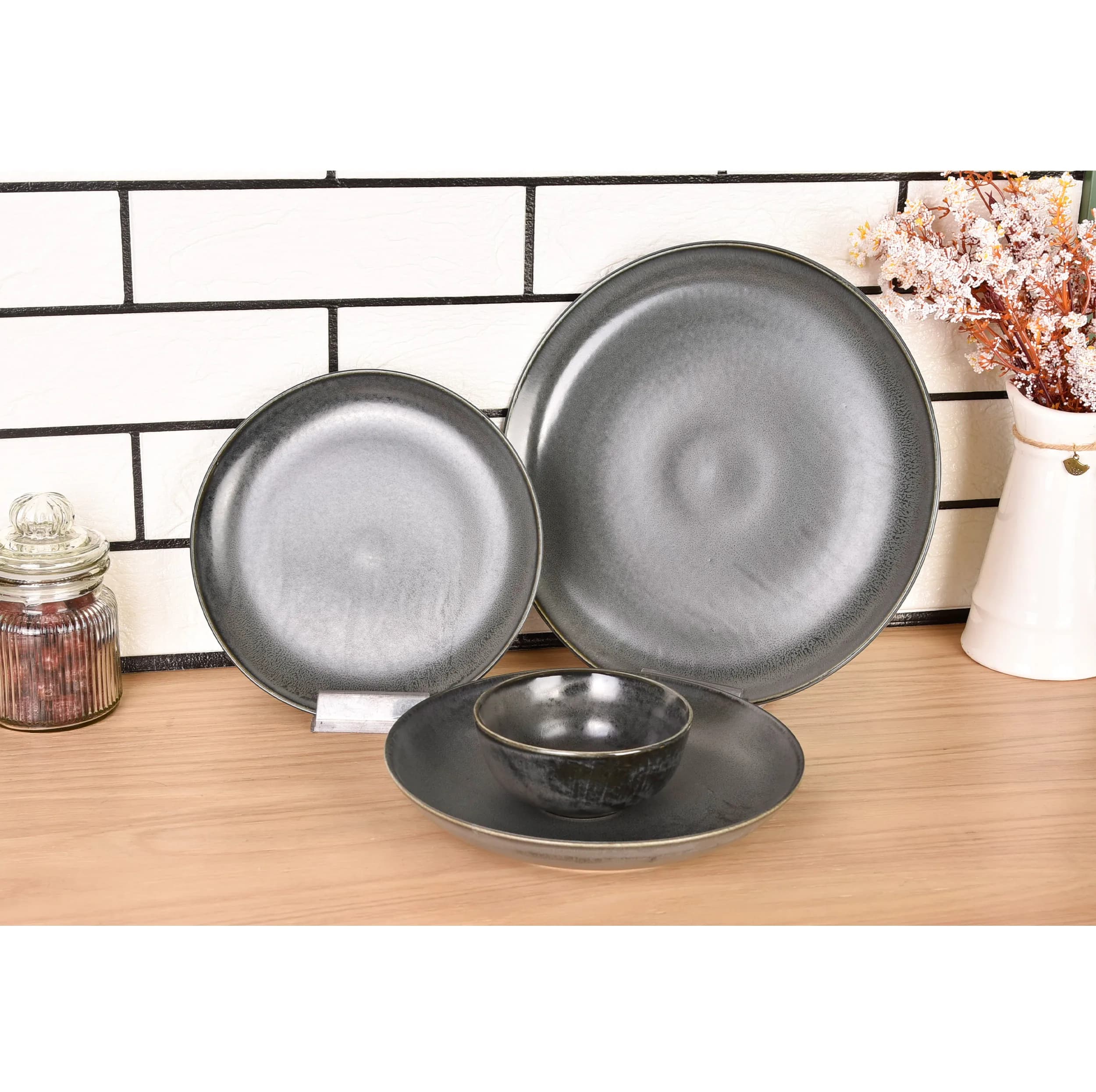 سرویس غذاخوری چینی چهار پارچه 1 نفره بی.وی.کی مدل OLEN کد 455404 — تصویر ۲