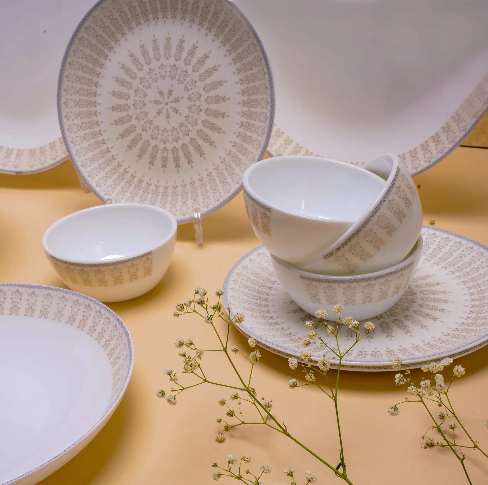 سرویس غذاخوری آرکوپال 26 پارچه 6 نفره وون مدل 2022-Beige — تصویر ۵