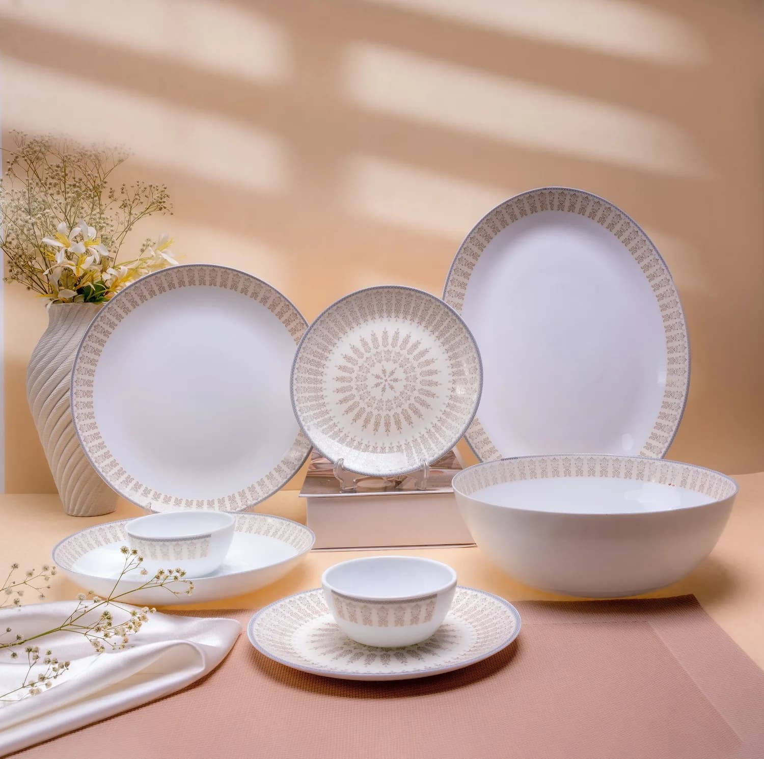 سرویس غذاخوری آرکوپال 26 پارچه 6 نفره وون مدل 2022-Beige — تصویر ۲
