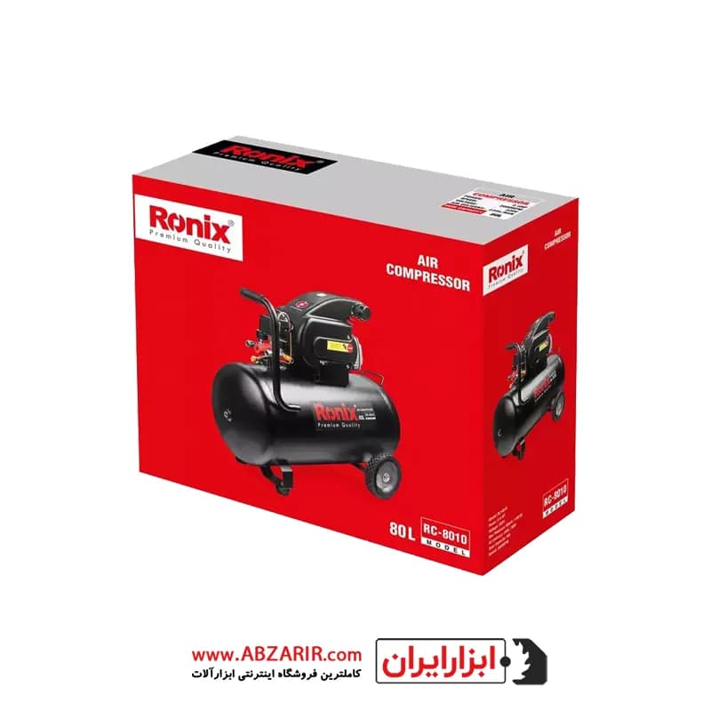 كمپرسور باد 80 ليتری رونيکس مدل RC-8010 — تصویر ۸