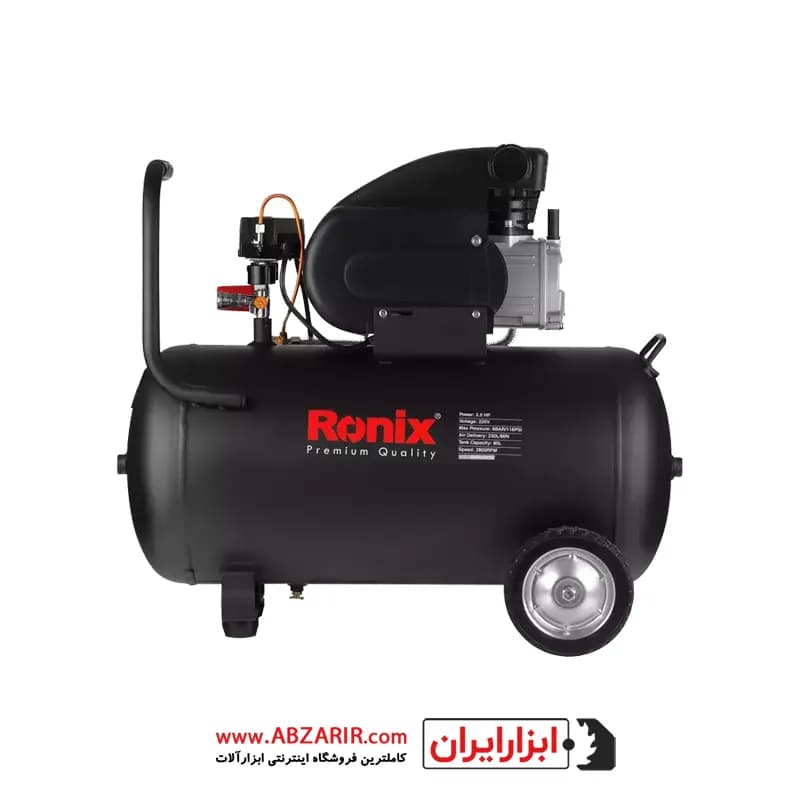 كمپرسور باد 80 ليتری رونيکس مدل RC-8010 — تصویر ۲
