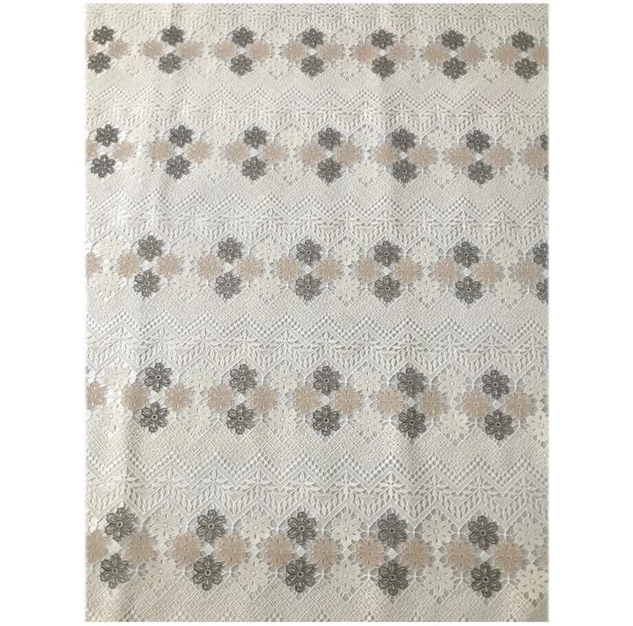 سفره 12 نفره مدل رویال طرح گیپور کد 015 سایز 250*140 سانتی متر — تصویر ۸