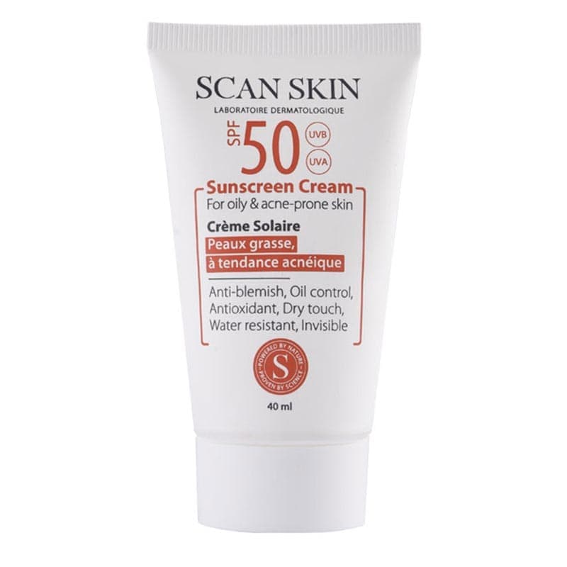 کرم ضد آفتاب اسکن اسکین بیرنگ SPF50 مناسب پوست چرب