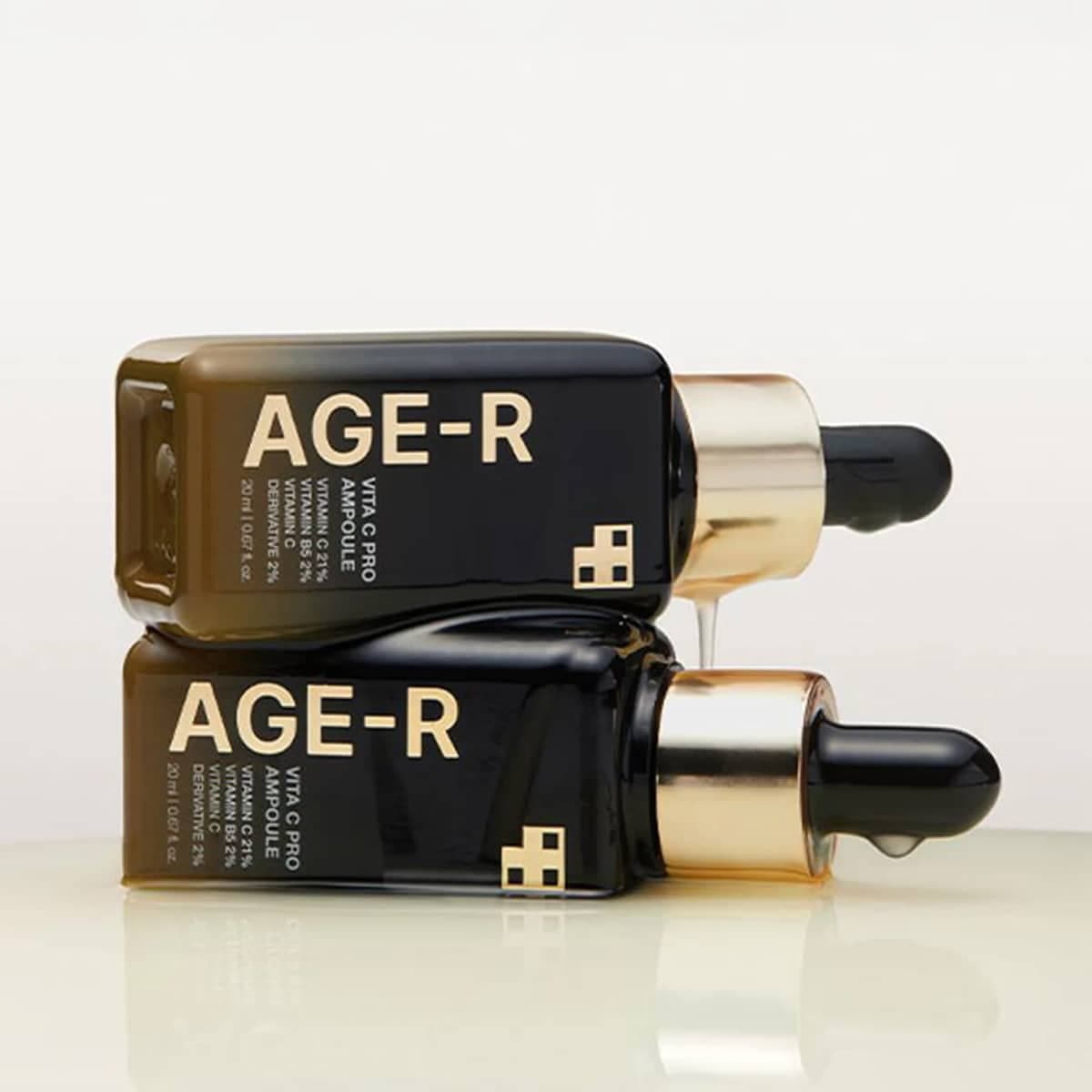 سرم ویتامین سی پرو مدی کیوب Age-R | آمپول روشن کننده و ضد لک قوی — تصویر ۴