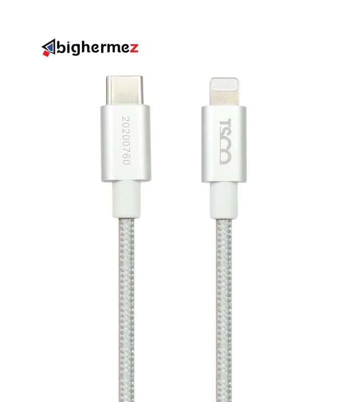 کابل شارژ لایتنینگ PD تسکو مدل TC PD 200 به طول 1.5 متر