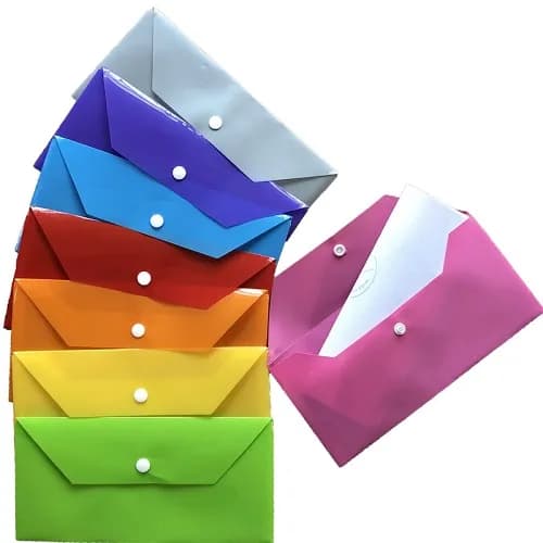 پوشه دکمه دار مدل PA-205 سایز ملخی بسته 10 تایی