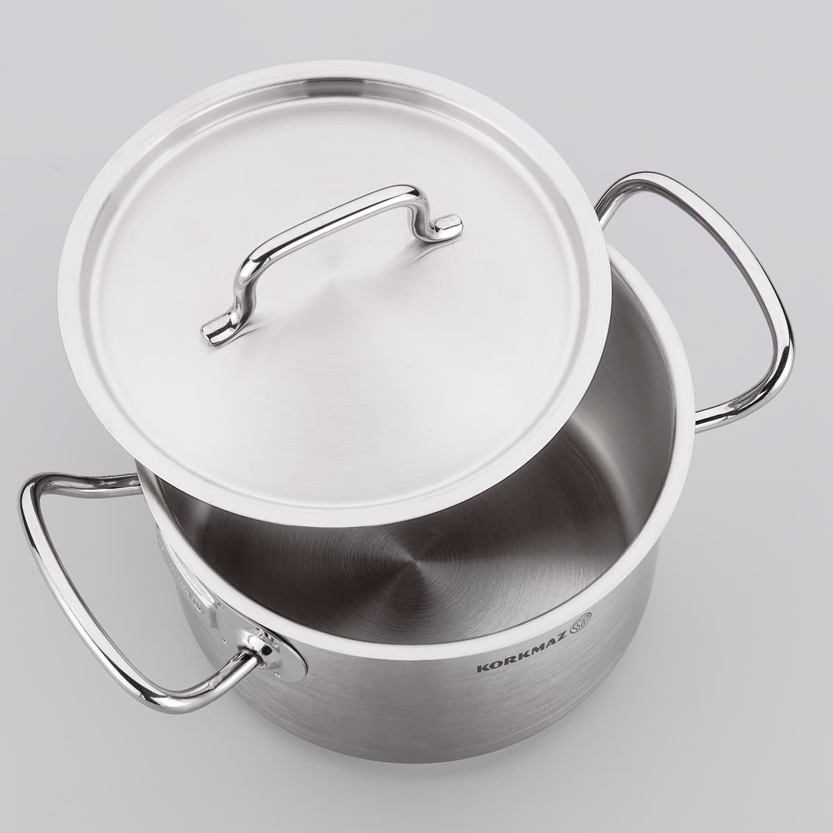 قابلمه بسیار گود 32*32 سانتیمتر 26.0 لیتر استیل مات پرولاین کرکماز 2733 — تصویر ۲