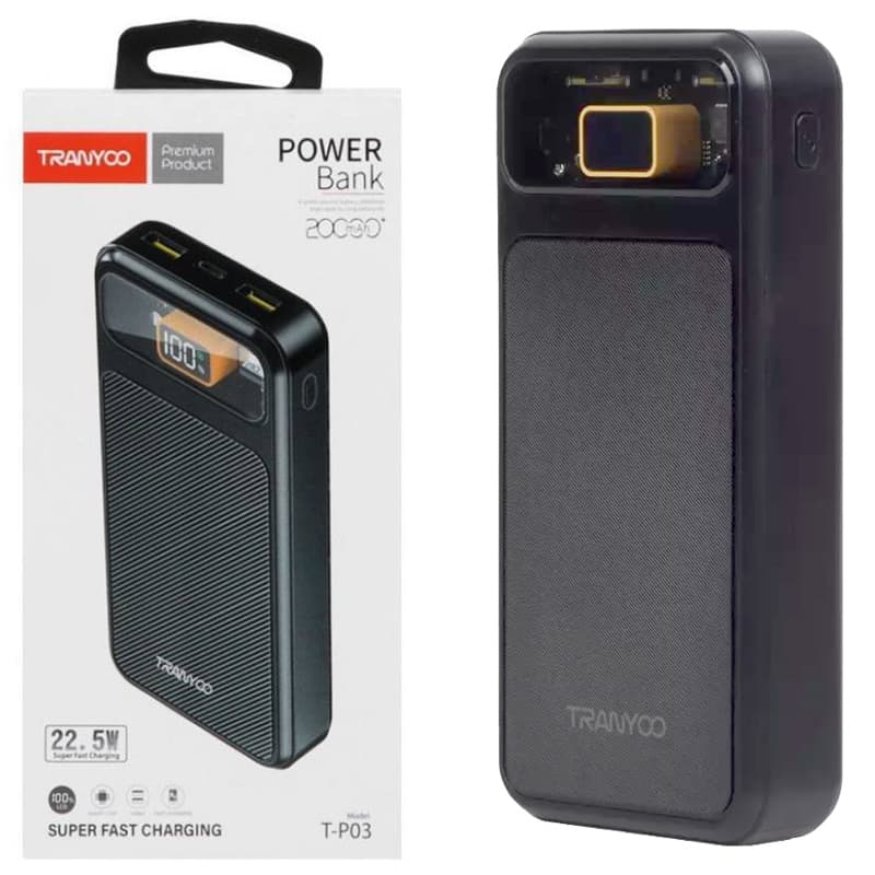 پاور بانک 20000 ترانیو سوپر فست LCD دار 22.5W Tranyoo T-P03