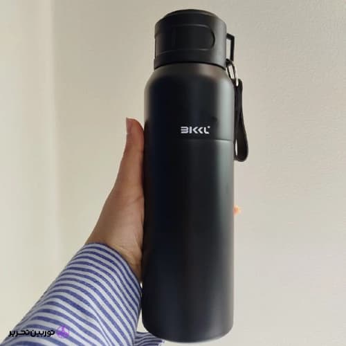 فلاسک استوانه ای 500 میلی لیتر BKKL – مشکی — تصویر ۲