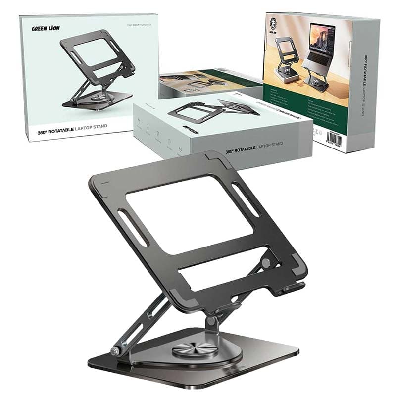 استند لپ تاپ فلزی چرخشی Green Lion 360 Rotatable