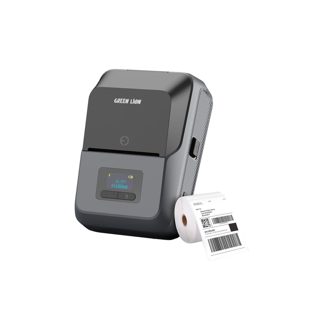 پرینتر حرارتی شارژی بلوتوث لیبل زن و رولی Green Lion Thermal printer — تصویر ۲