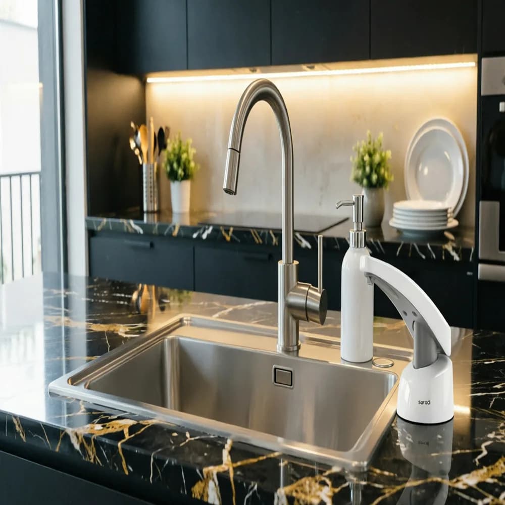 جامایع توکار های سینک(HI SINK) (سفید) سارودی (ایمن آب)