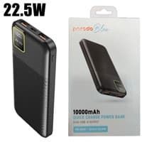 پاوربانک 10000mAH lcdدار 22.5w PD Porodo Blue