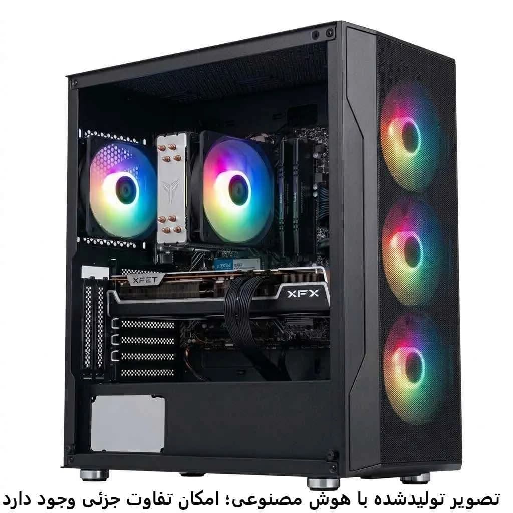کیس اسمبل شده گیمینگ 7500F-A620MK-16GB DDR5-SSD 1TB-6700XTکد 1-GS020