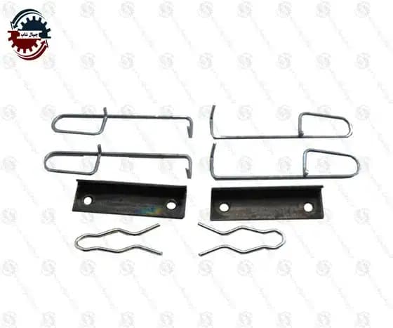 مجموعه کامل میخ و فنر لنت عقب(پژو 206 تیپ 5)
