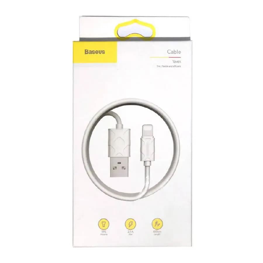 کابل شارژ USB به لایتنینگ باسئوس مدل CALUN-01/02 – طول ۱ متر — تصویر ۷
