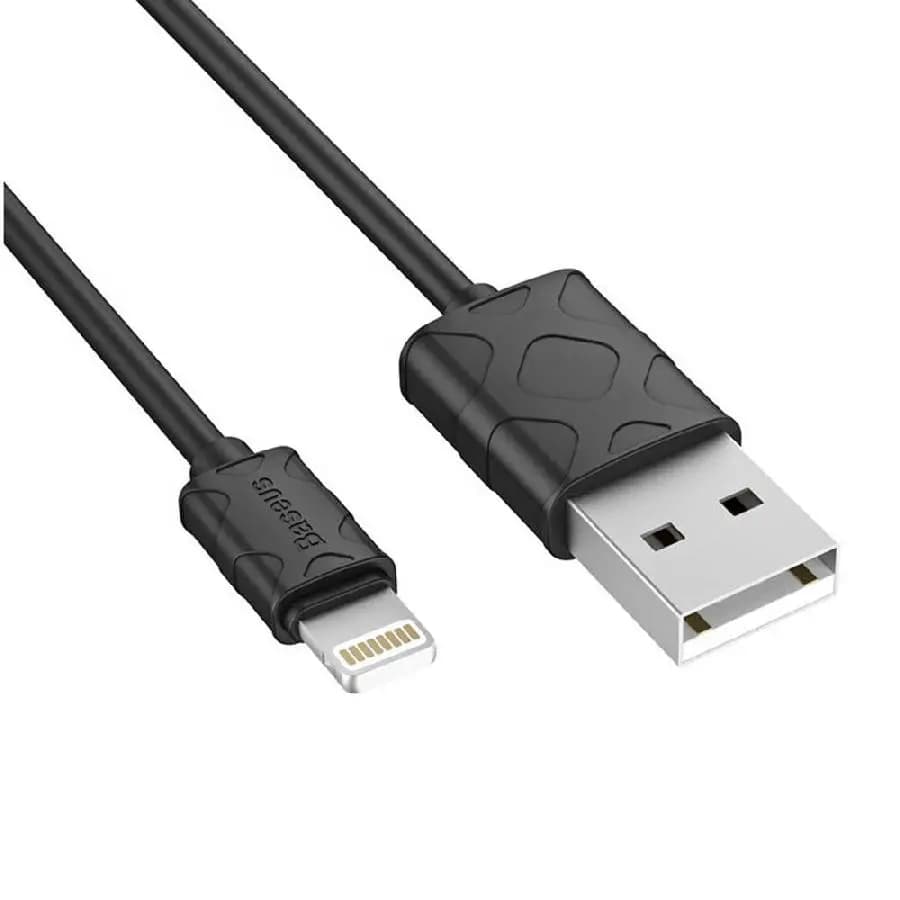 کابل شارژ USB به لایتنینگ باسئوس مدل CALUN-01/02 – طول ۱ متر — تصویر ۲
