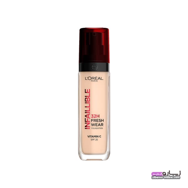 کرم پودر لورال اینفالیبل شیشه ای LOREAL INFAILLIBLE 32H FRESH WEAR حجم30ml اصل