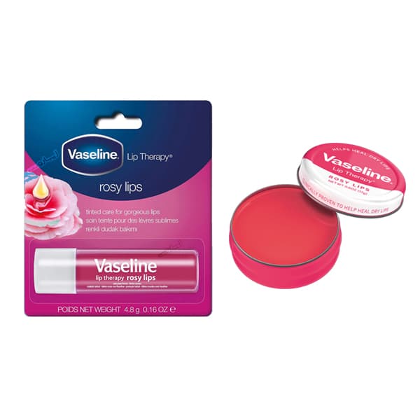 بالم لب وازلین VASELINE ROSY LIPS اصل — تصویر ۲
