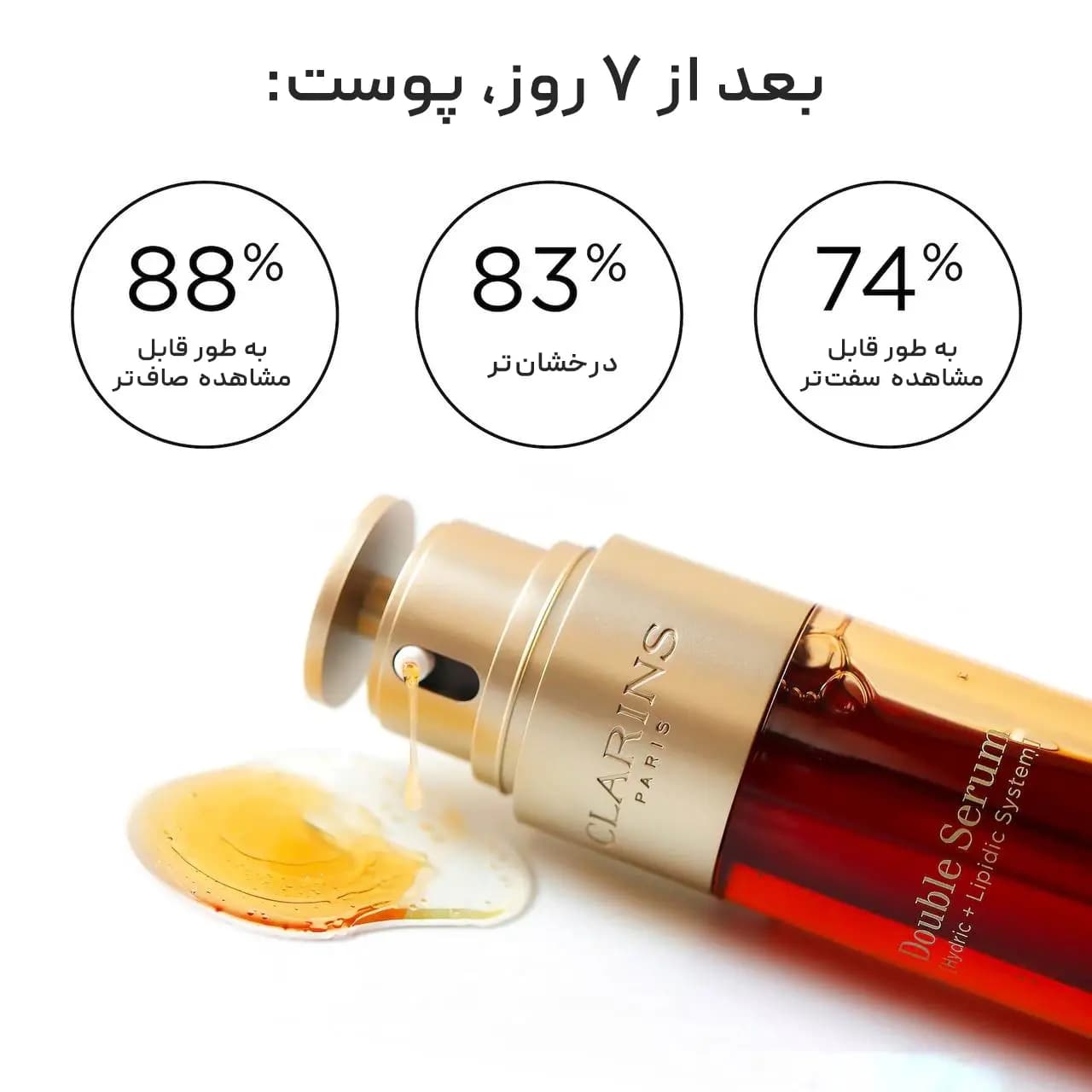 دابل سرم کلارنس ۵۰ میل CLARINS DOUBLE SERUM — تصویر ۵