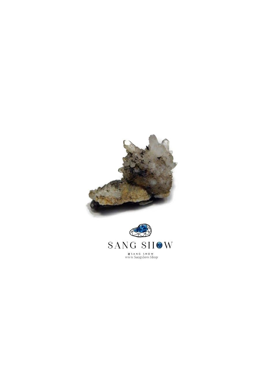کلاستر کوارتز شفاف نمونه استثنایی و اصل و معدنی S1580 — تصویر ۳