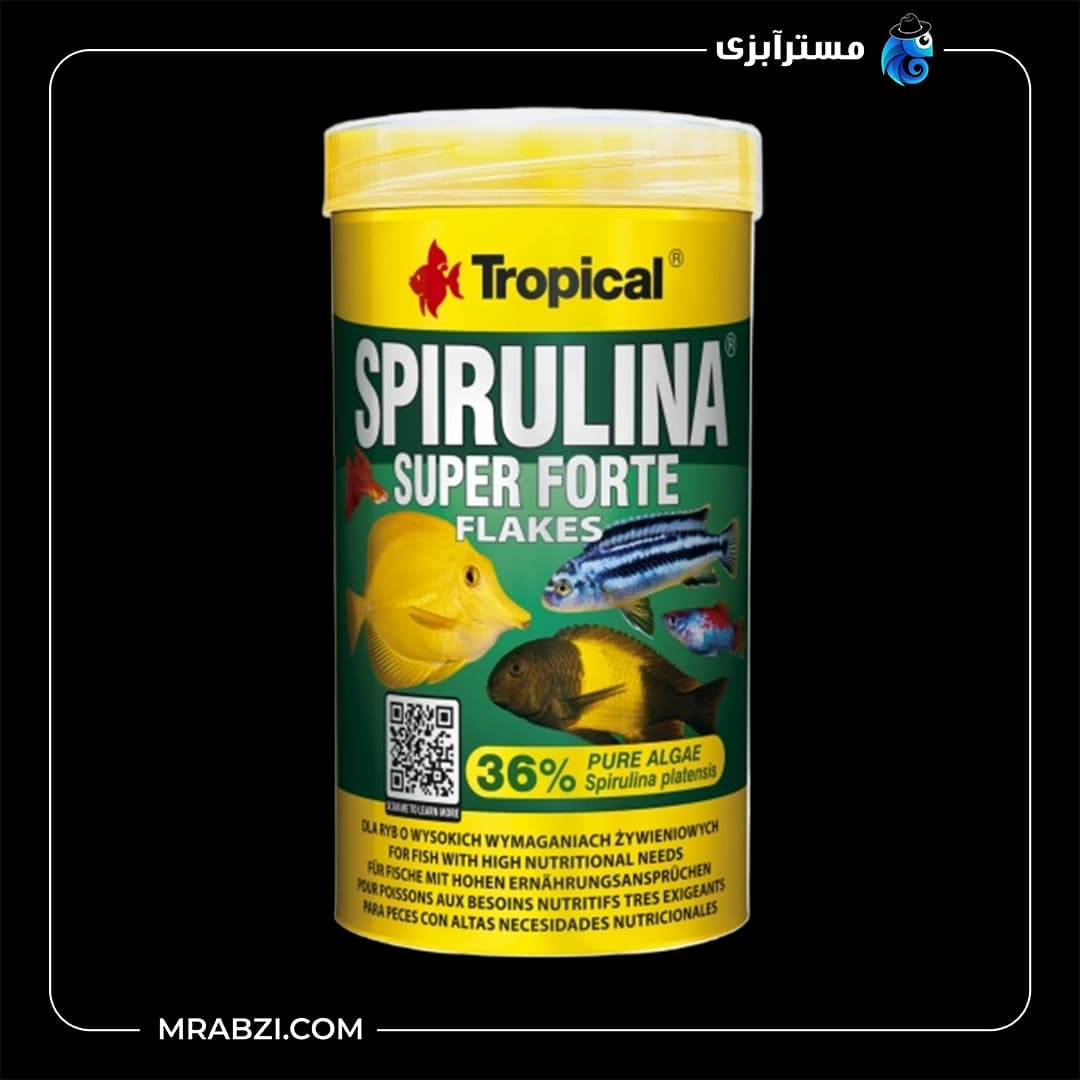 غذای ماهی تروپیکال مدل Super Spirulina Forte