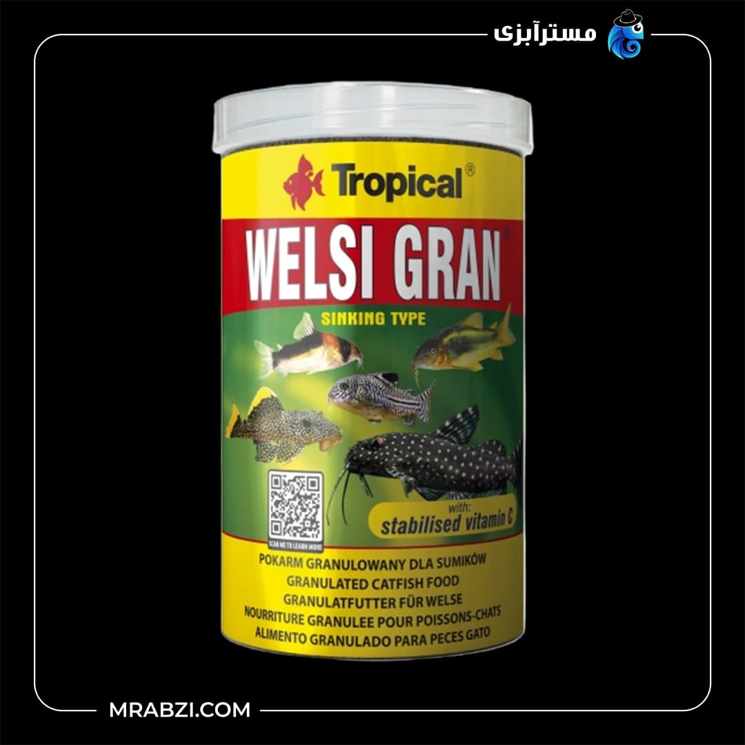 غذای ماهی تروپیکال مدل Welsi Gran وزن 65 گرم