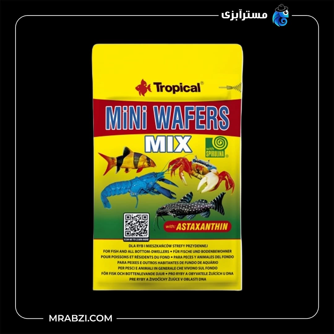 غذای ماهی تروپیکال مدل Mini Wafers Mix — تصویر ۲