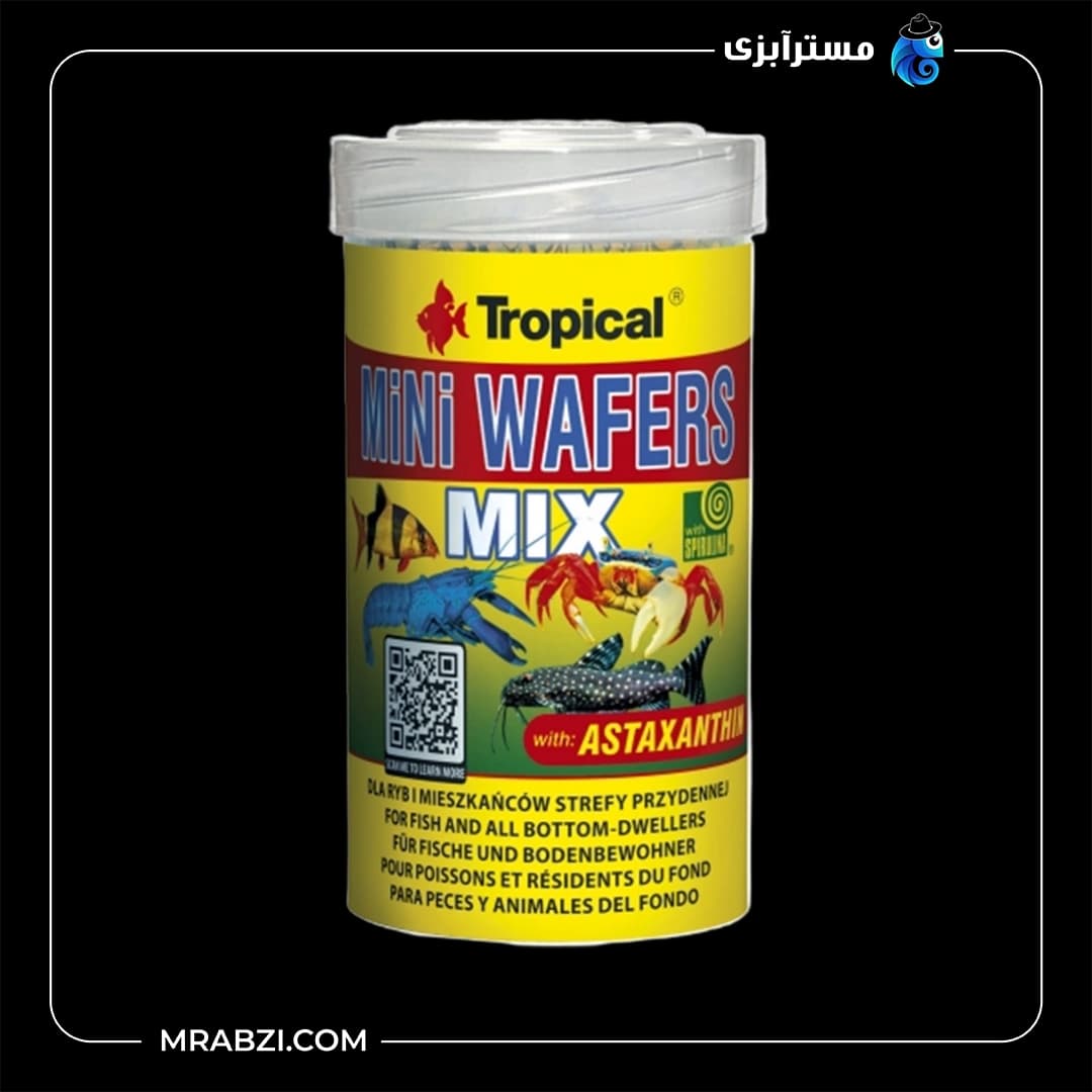 غذای ماهی تروپیکال مدل Mini Wafers Mix
