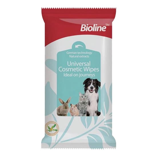 دستمال مرطوب سگ و گربه بایولاین بسته 10 عددی – Bioline Pet Wipes