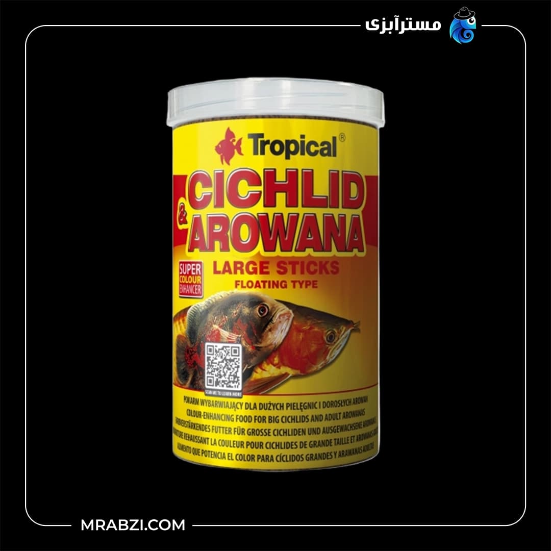 غذای ماهی تروپیکال مدل Cichlid & Arowana Large Sticks