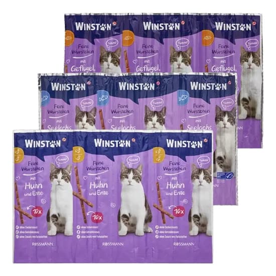 تشویقی مدادی گربه وینستون 10 عددی – Winston Cat Treat Sticks
